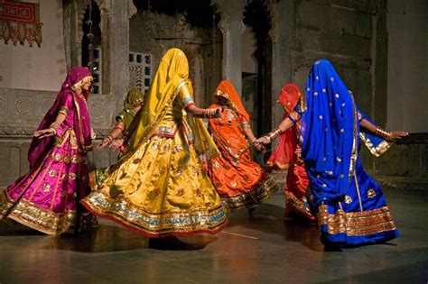 Rajasthani Women Perform A Traditional Dance Film Bollywood Indian Classical Dance Navratri