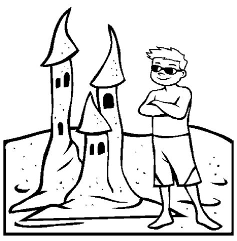 Beach Themed Coloring Pages Coloring Home