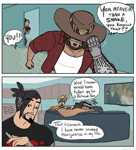 46 Overwatch Memes Overwatch Fan Art Blackwatch Mccree Young Hanzo