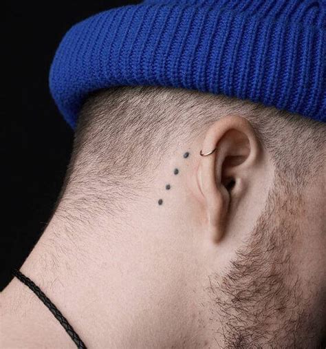 Initials Behind Ear Tattoo Men 80 Best Behind The Ear Tattoo Designs