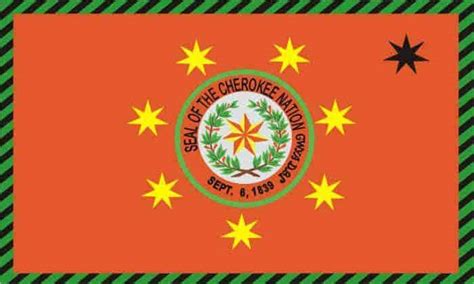 Flag Of The Cherokee Nation Rvexillology