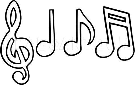 How To Draw Music Notes Step By Step Drawing Guide By Dawn Dragoart