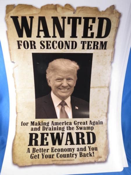 Lot Of 18 Trump Wanted For President 2020 Posters Keep America Great Usa Decor Ebay