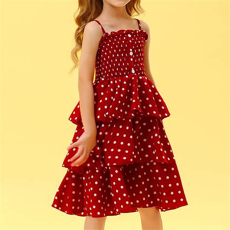 Girls Polka Dots Dress Red Fabulous Bargains Galore