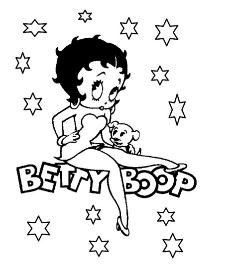 Betty Boop Coloring Pages Coloringsuitecom Sketch Coloring Page