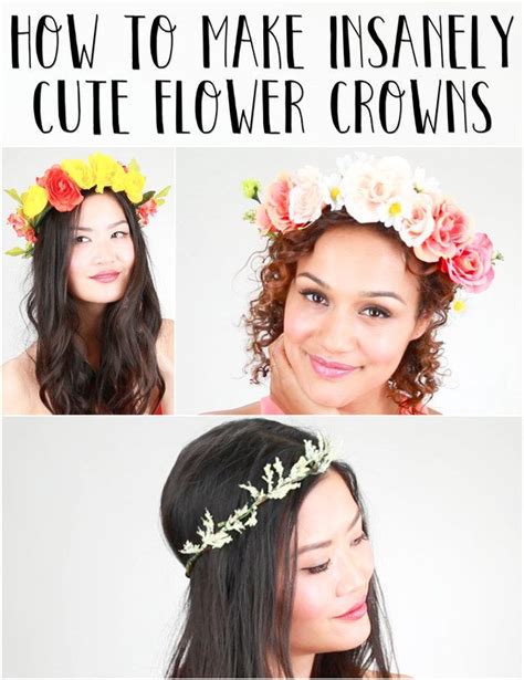 Heres How To Make Insanely Cute Flower Crowns For Your Hair Flower