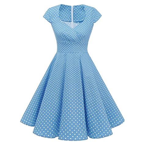 Audrey Hepburn Polka Dots Retro Vintage S Swing Dress Flare Dress Women S Costume Vintage