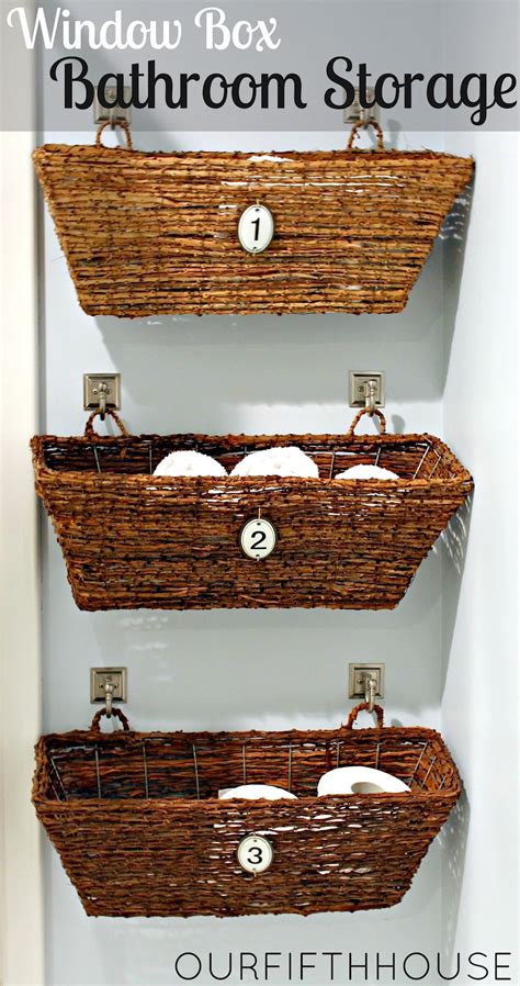 To keep pretty washcloths and extra hand towels within easy reach, store them in a small basket close to the sink. baskets for bathroom storage 2017 - Grasscloth Wallpaper