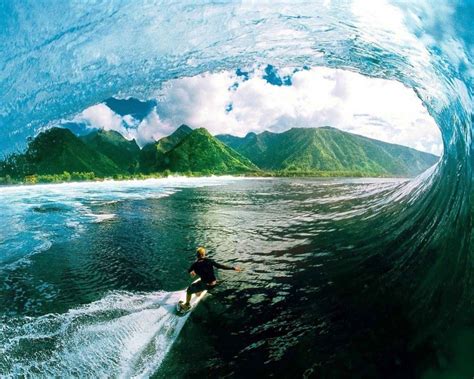 Riding Teahupoo Waves As The Biggest Challenge For A Surfer
