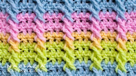 How To Crochet Cable Stitch Crochet Cables And Braids Youtube