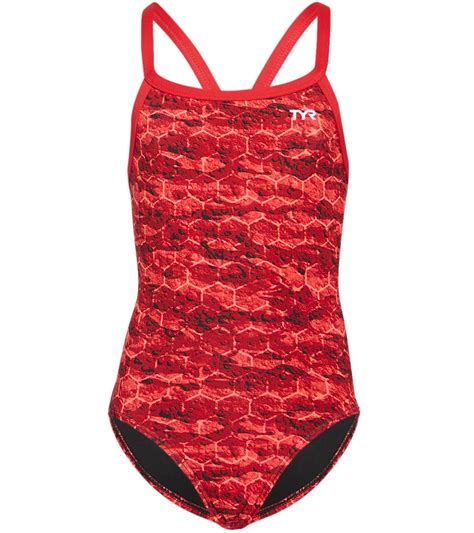 Tyr Girls Hexa Maxfit One Piece Swimsuit At