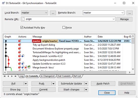Sync TortoiseGit Documentation TortoiseGit Windows Shell