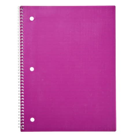 Pen Gear 1 Subject Notebook College Ruled 80 Sheets Purple