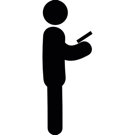Man With Smartphone Free Technology Icons