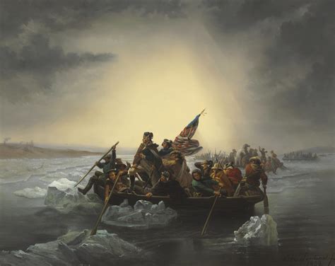 Jhr Jontinel 19th Century Washington Crossing The Delaware