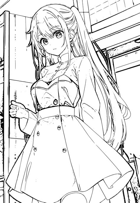 Ruby Hoshino In Oshi No Ko Coloring Page Download Print Or Color