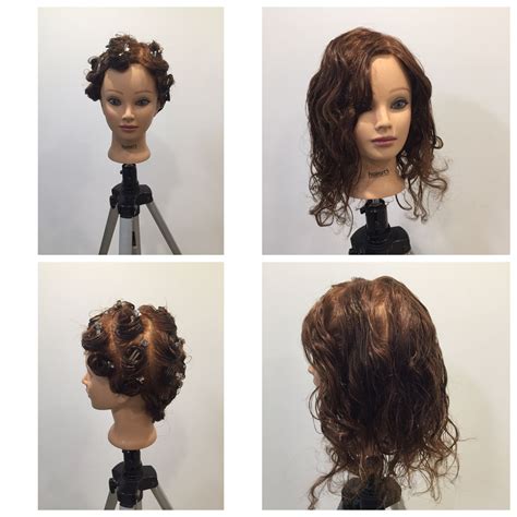 Pin Curl Before And After Set Hair Styles Pin Curls Curls