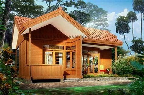 Panel kaca sandblasted dapat terpasang aman pada rangka. 70 Desain Rumah Kayu Minimalis Sederhana dan Klasik ...
