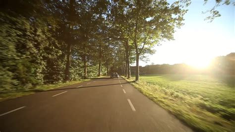 Car Driving In Sunset On Country Road Stock Footage Ad Sunset