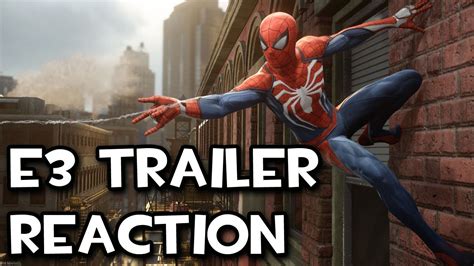 Spider Man Ps4 2017 Gameplay Walkthrough E3 Trailer Reaction Youtube