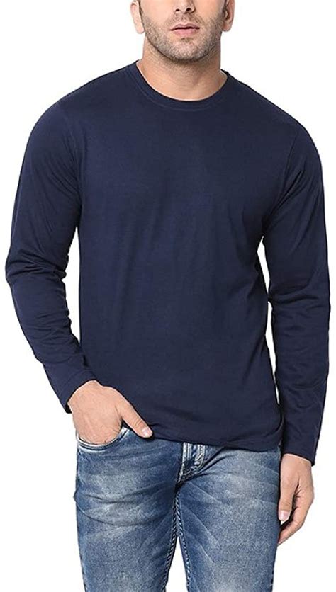 Navy Blue Long Sleeve T Shirt For Men In Australia