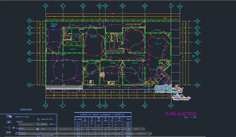 Full Electric Floor Plan In Autocad Archi New Free Dwg File Blocks