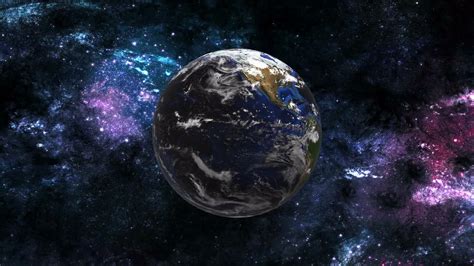 Earth Rotation In Space Stock Motion Graphics Motion Array