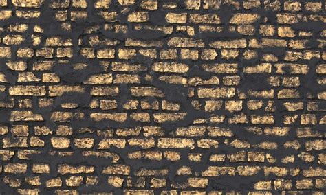 See more ideas about brick wall paneling, faux brick wall panels, exterior stone. Loft Style Faux Brick Wall panel 848 Black & Gold # ...