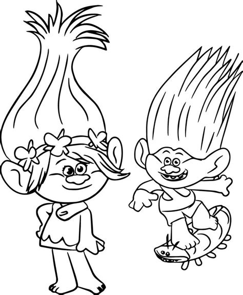 You can find numerous various hues of life, of emotion. Trolls Coloring Pages | Cartoon coloring pages, Poppy ...