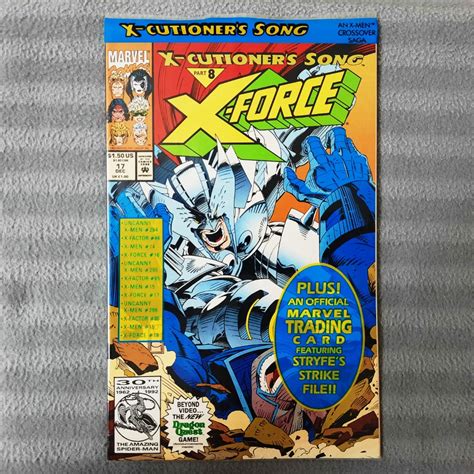 X Force 17 Polybagged With Card Marvel Comics X Men Fabian Nicieza