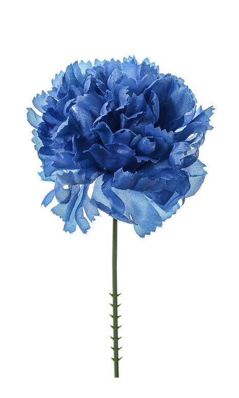 7 silk carnation pick royal blue pkg 100