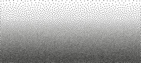 Stipple Gradient Background Black Ink Dots On A White Background