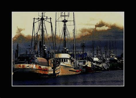 Fishing Boats In Harbor Cape May New Jersey By Trapezemike Via