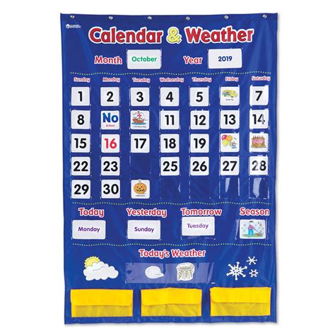 Learning Resources Calendarweather Pocket Chart