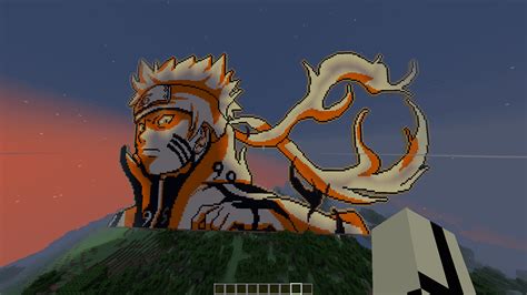 Narutos Bijuu Mode Pixel Art On Minecraft Realms By Kawaiipirate