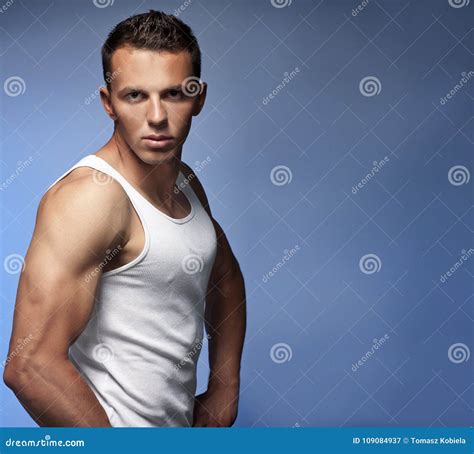 Photo Of Naked Athlete With Strong Body Stock Image Image Of Abdomen