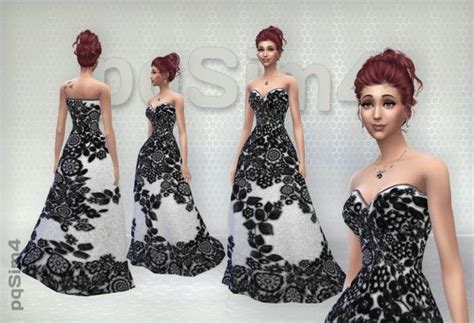 Pqsims4 Long Dresses Lace • Sims 4 Downloads Lace Dress Long Sims 4
