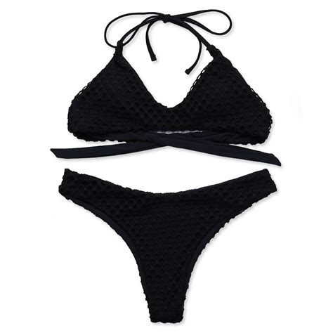Jaberni Bikini 2019 Sexy Women Swimsuit Two Piece Suits Black Solid