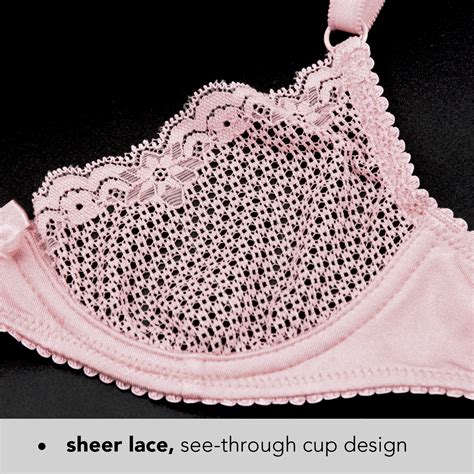 Wingslove Womens Sexy 12 Cup Lace Bra Balconette Mesh Underwired Demi