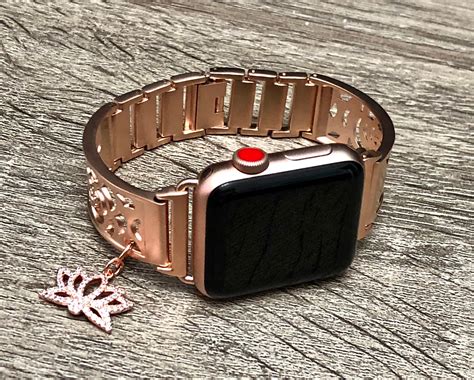 Rose Gold Apple Watch Band Women 38mm 40mm 42mm 44mm Iwatch Band Rose