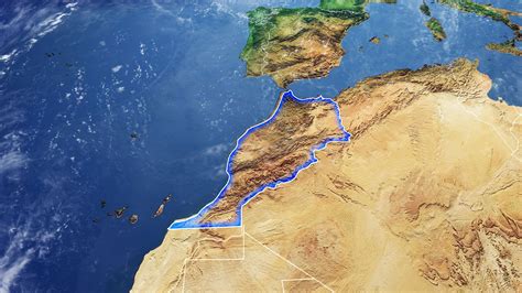 Mapa Político De Marruecos