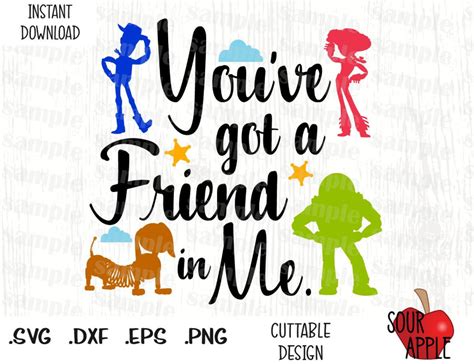 Youve Got A Friend In Me Toy Story Quote Disney Etsy Toy Story
