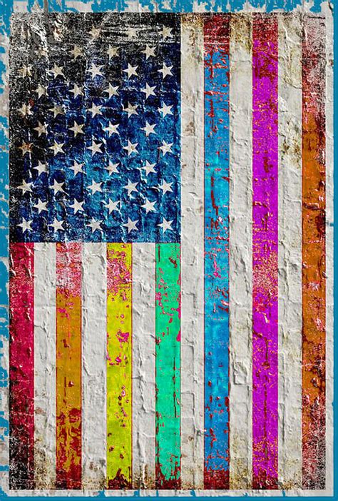 Lgbtq Lgbt Gay Pride American Flag Painting By Tony Rubino Fine Art