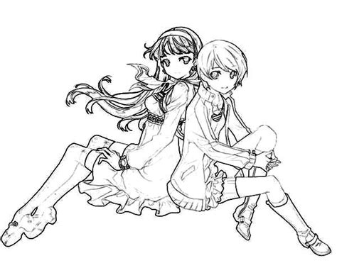 Chie Satonaka Best Friends Coloring Pages Best Place To