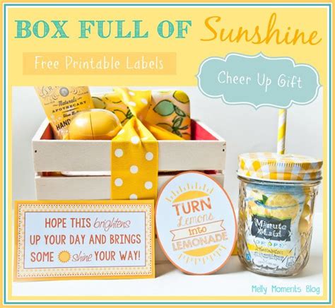 Whether he's lost a loved one, was recently fired from a job, of suffers from depression, these cheer up gifts are designed to help pick a guy up when he needs a distraction. Cheer someone up with this BOX FULL OF SUNSHINE basket ...