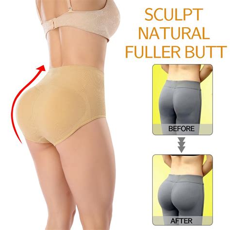 Women Padded Seamless Butt Hip Enhancer Fake Ass Buttocks Panties Sexy