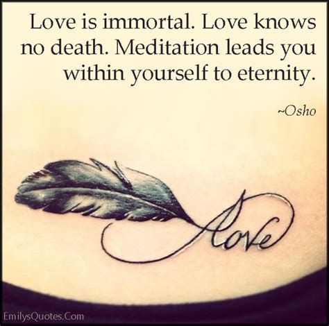 Love Is Immortal Love Knows No Death Meditation Leads You Within