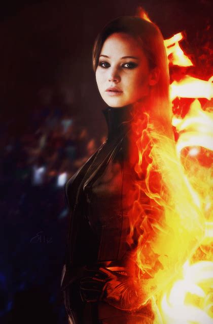 The Girl On Fire Katniss Everdeen Fan Art 27560473 Fanpop
