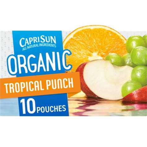 Capri Sun Organic Tropical Punch Juice Box Pouches 10 Ct Qfc
