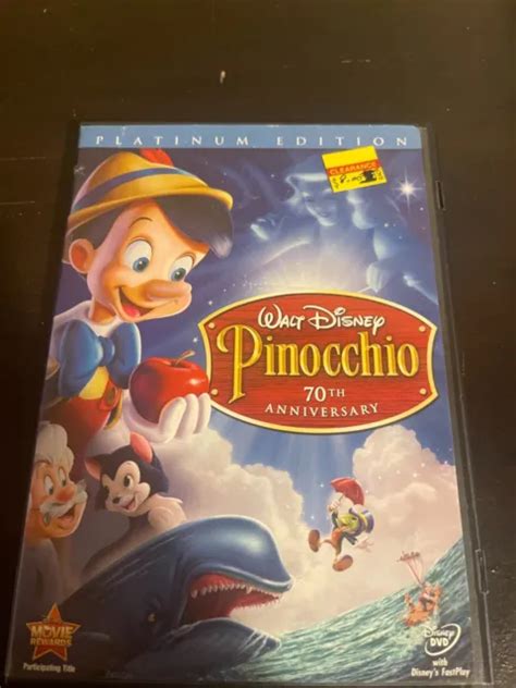 Pinocchio Dvd 2009 2 Disc Set 70th Anniversary Platinum Edition 8